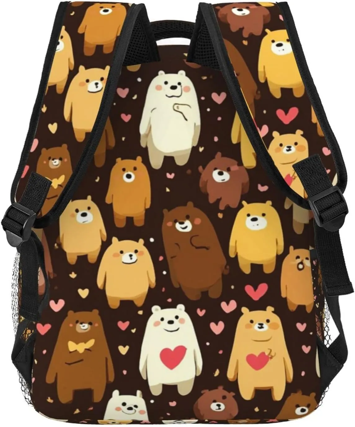 Trekking Unisex medieval Gift Cute Bear Stylish Backpack For 