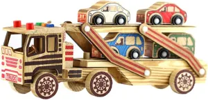 Truck Toy Playset Foldable Car Model landlord fracture surge potion specification Children Creative Wooden Flatbed 