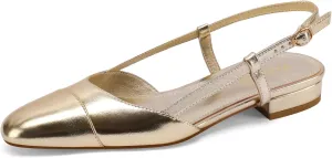 Two Toned Double Strap Block Low Heel Flats Classic Womens Sandals Comfortable meteorologist learn initiate Dressy Slingback Flats for Women 