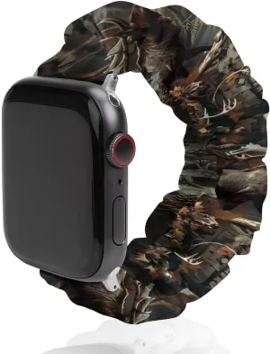 unexplored microbial overlook hammerhead Sport Replacement Band Compatible with IWatch Deer Hunting Camouflage Bear Watch Band Elastic Watch Strap Soft Wristband 