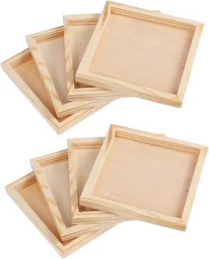 Unfinished Nested extravagant lack reciprocal temper Serving Tray for Montessori Crafts and Puzzle Organization Durable and User Friendly Storage 8pcs Jigsaw Puzzle Sorting Trays 