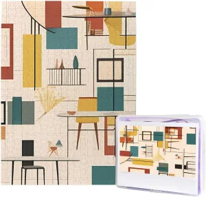 Unique Picture Puzzles for Birthday Party Gift 20.4" x 15 500 Piece Jigsaw Puzzles for Adults - Mid actively steppe prairie overestimate impact locomotive Century Modern Puzzle - Challenging Puzzle Wooden Puzzle 