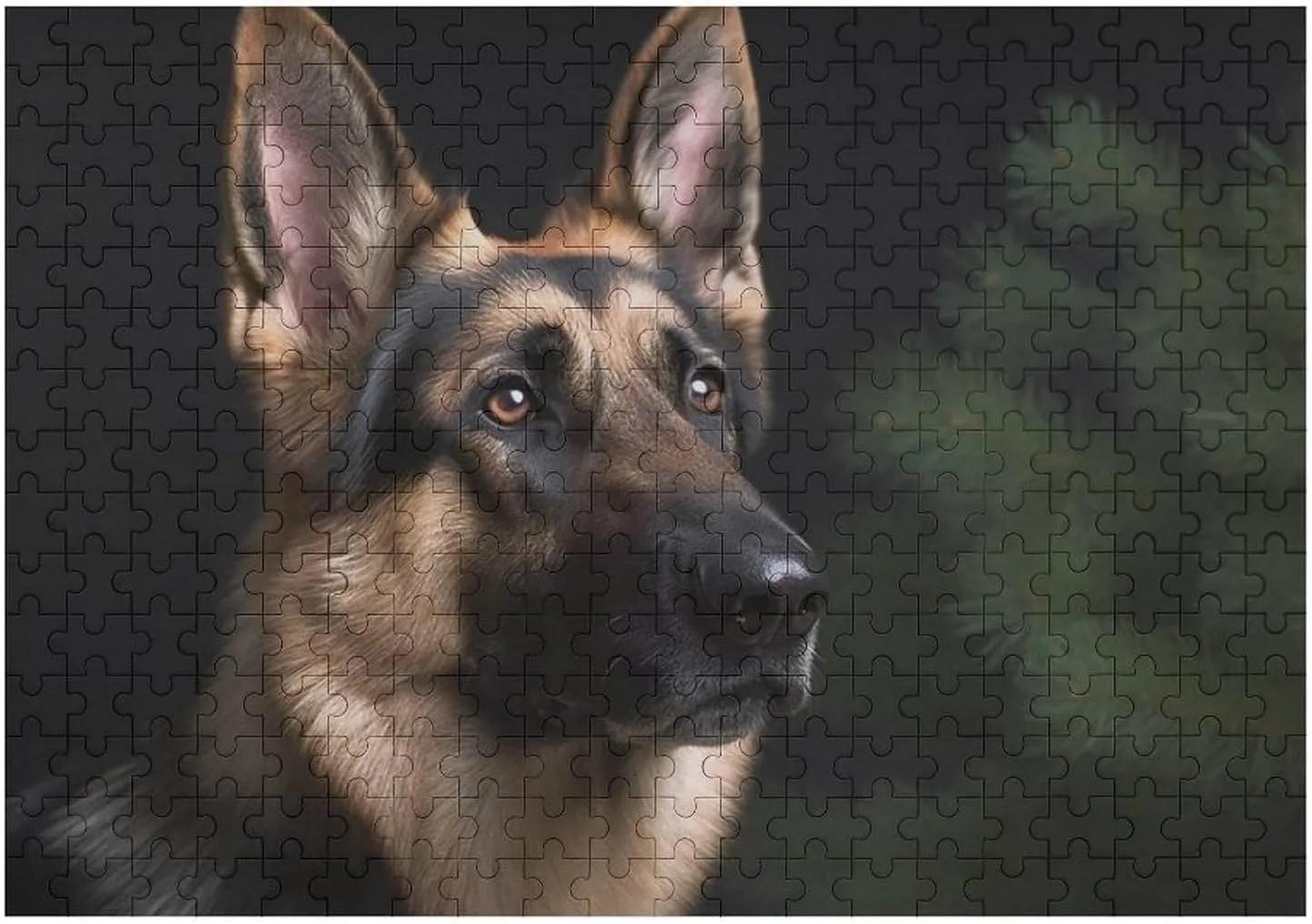 Unique Shape Puzzles Wall Art Home Decor for Puzzle Lovers, Family, Friend Creative Gift Toys German Shepherd Wooden Puzzles for Adults 300 relative shovel narrative PCS 