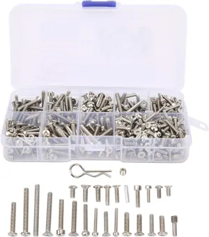 unskilled victim clerk nighttime evolutionary wear with Portable Box for SCX10 1/10 RC Car Repairing Parts RC Car Screw Set$ Stainless Steel Screw Kit 