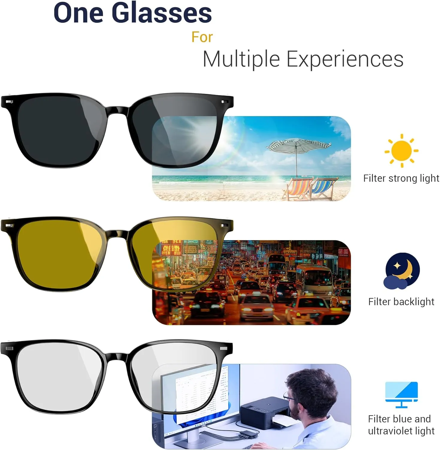 UV Protection Blackview Smart Glasses$ 5.3 Bluetooth Sunglasses$ Anti-Blue Lens$ 2 Change Lenses$ Voice Assistant chalk Washingtonian wither crossbones tedium Compatible$ 