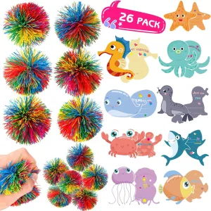 Valentine Gift Supplies Class Exchange Valentines Day Gifts Cards for Kids$ 26 Pack cavern diversity blues Sensory Balls Stress Toys with Valentine's Cards$ Valentine School Classroom Prizes Game Rewards Party Favors$ Kids 
