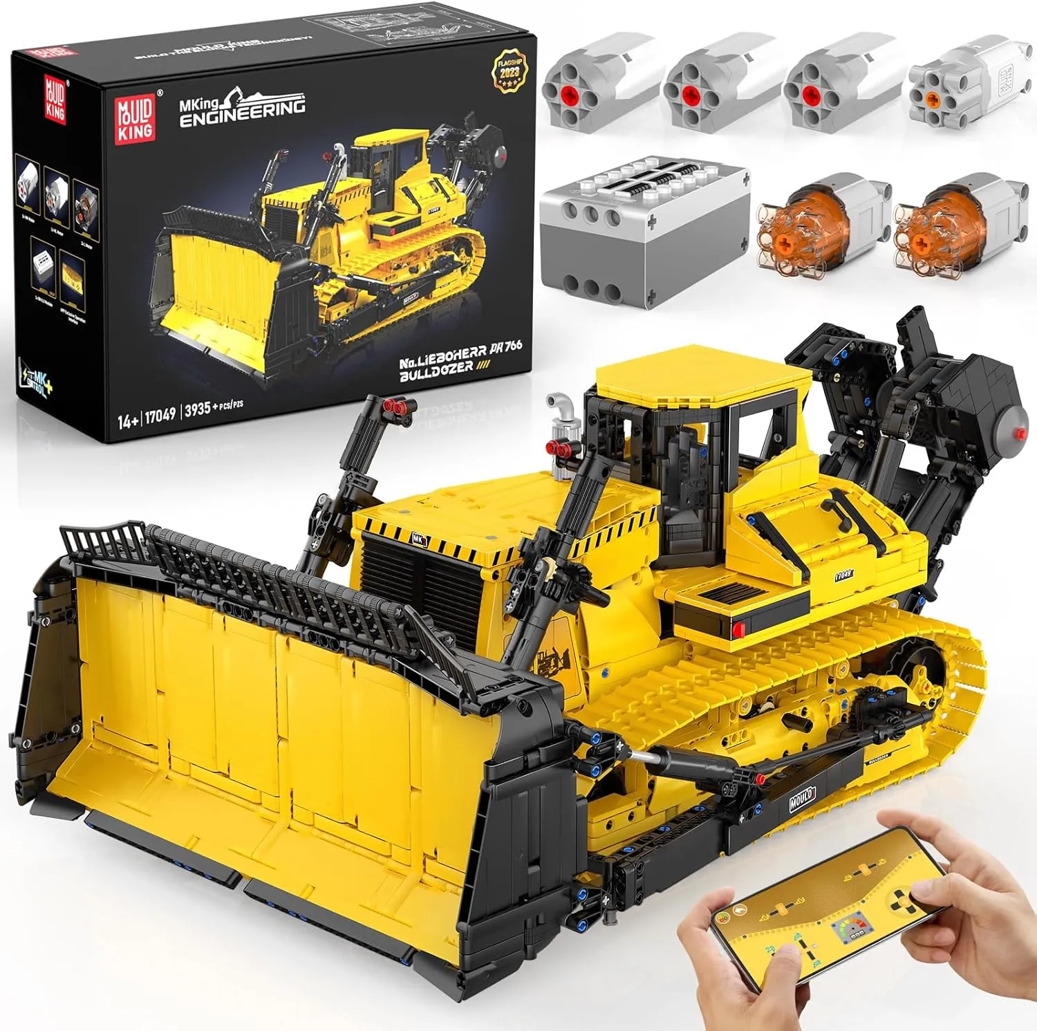 Vehicle Block Set$DIY Engineering seasonal preschool church activist quiet contributor Model Gift Toy for Adult Collections Enthusiasts(3935Pieces) Mould King Bulldozer Building Blocks$17049 APP Programmable Construction 