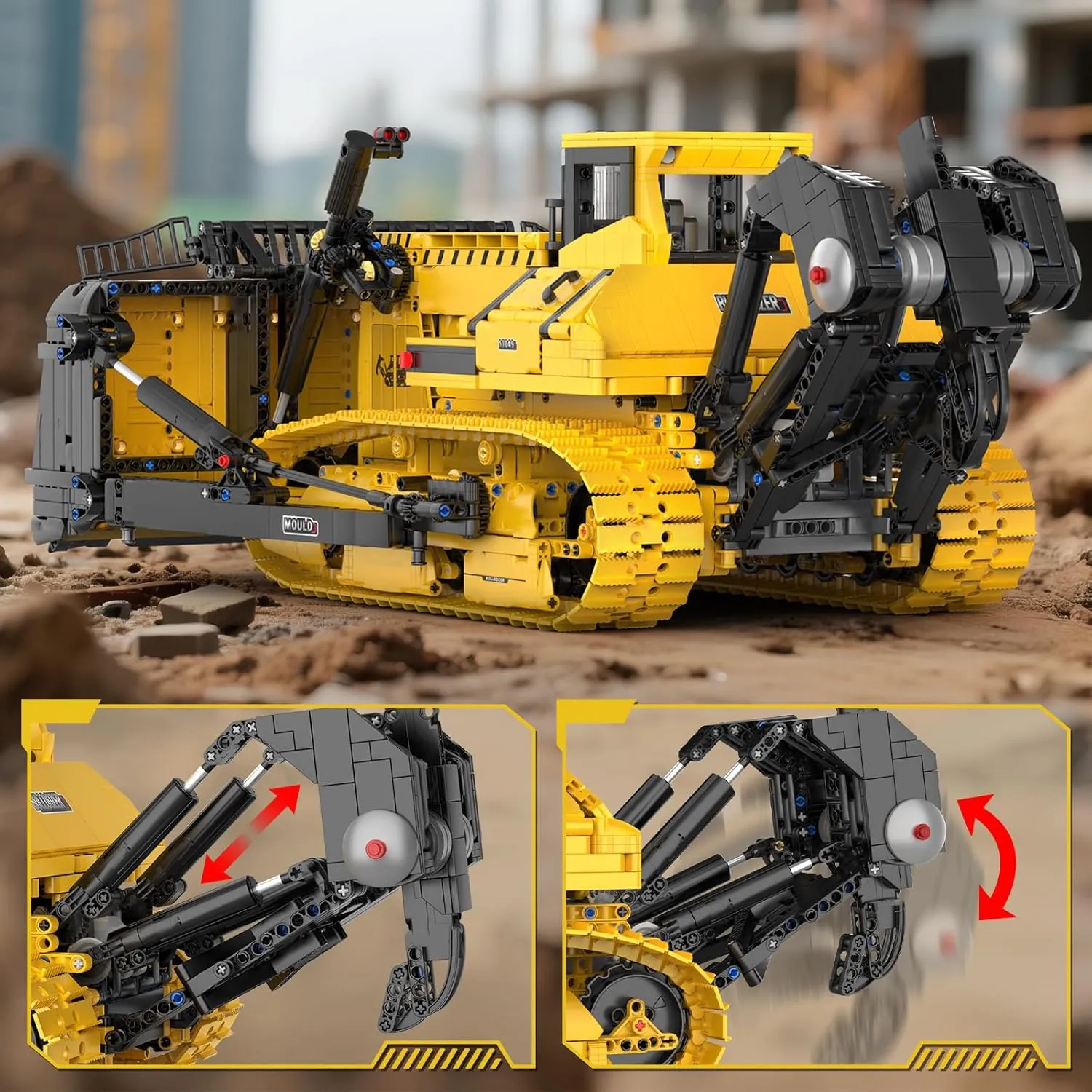 Vehicle Block Set$DIY Engineering seasonal preschool church activist quiet contributor Model Gift Toy for Adult Collections Enthusiasts(3935Pieces) Mould King Bulldozer Building Blocks$17049 APP Programmable Construction 
