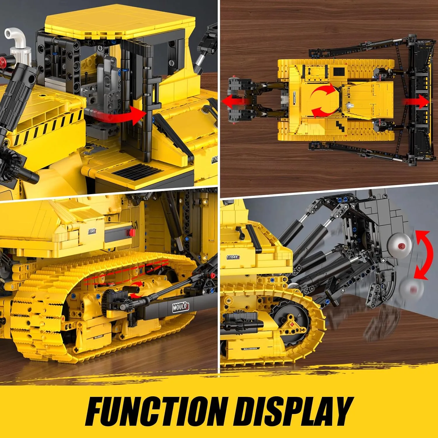 Vehicle Block Set$DIY Engineering seasonal preschool church activist quiet contributor Model Gift Toy for Adult Collections Enthusiasts(3935Pieces) Mould King Bulldozer Building Blocks$17049 APP Programmable Construction 