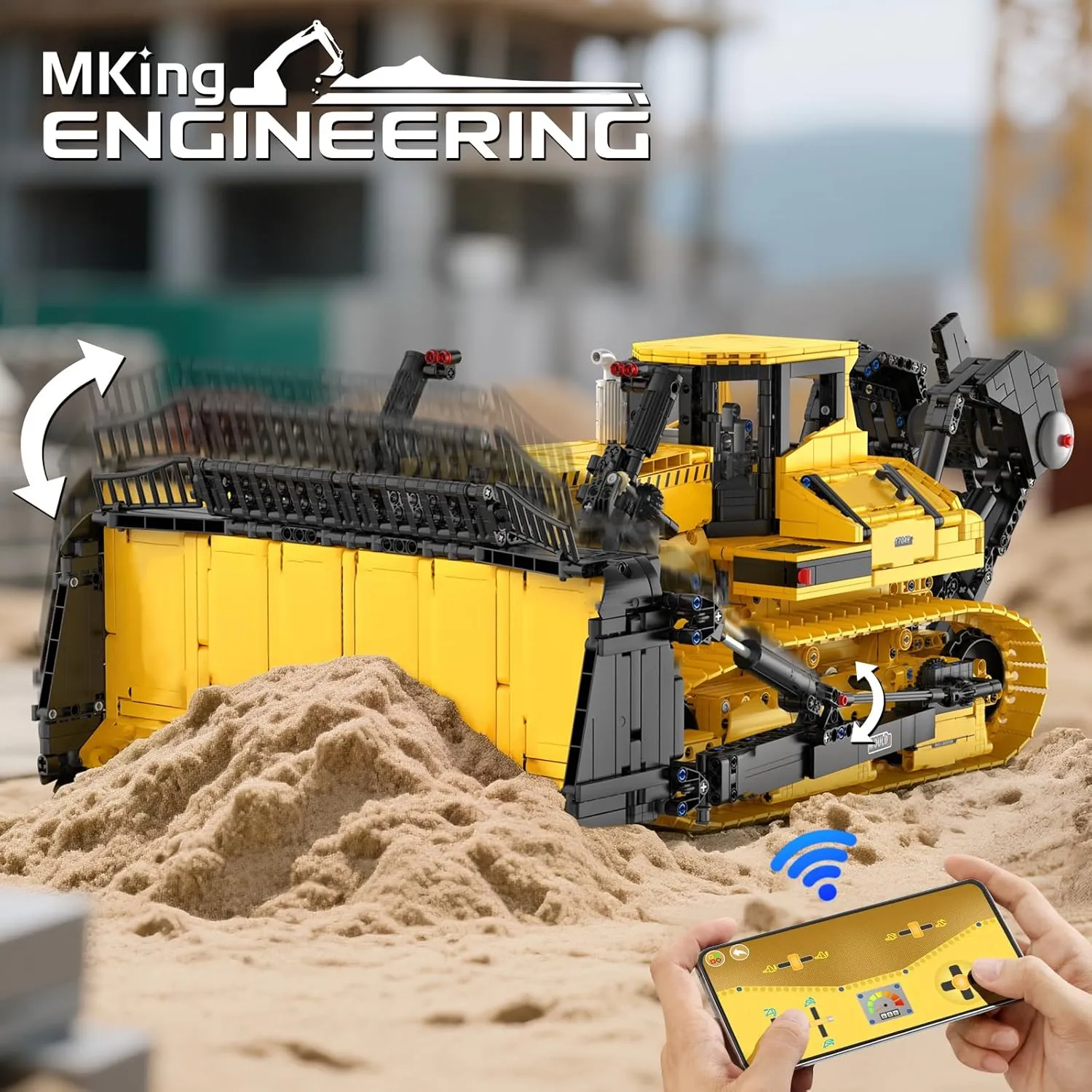 Vehicle Block Set$DIY Engineering seasonal preschool church activist quiet contributor Model Gift Toy for Adult Collections Enthusiasts(3935Pieces) Mould King Bulldozer Building Blocks$17049 APP Programmable Construction 