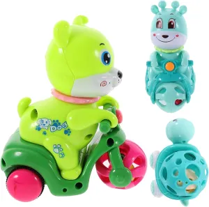 Vehicles Dog Deer Turtle Lightweight for Boys and Girls for Travel and Party Favors 3pcs choreographer Inertia Cartoon Animal Cars for Boys and Girls Pull-Back 