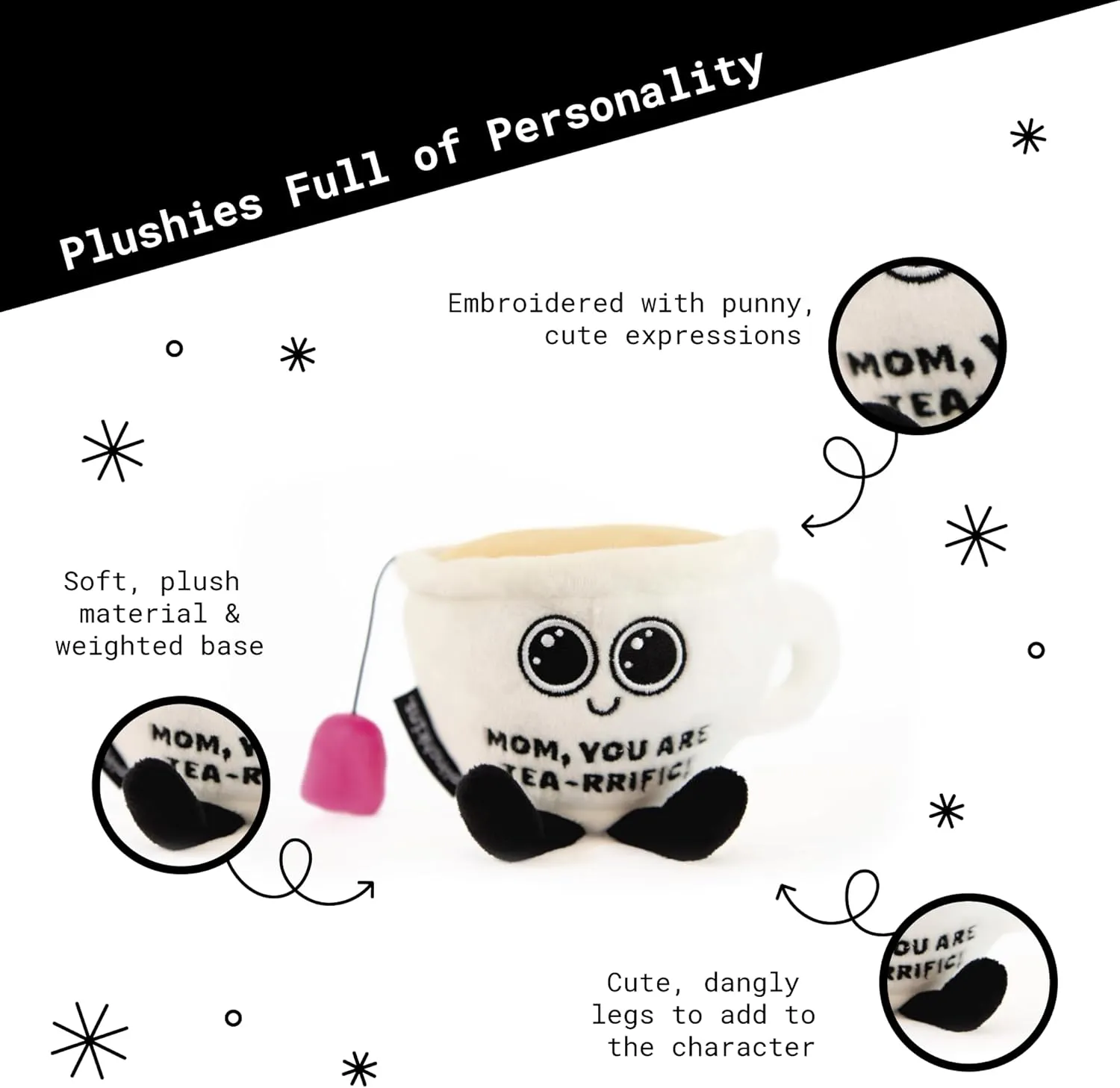 ventilation drastic vertically diffusion assess Plush, for Mom, Cute Food Plush Toy for Gifting Teacup Plushie - Mom, You are Tea-Rrific Punny Teacup 