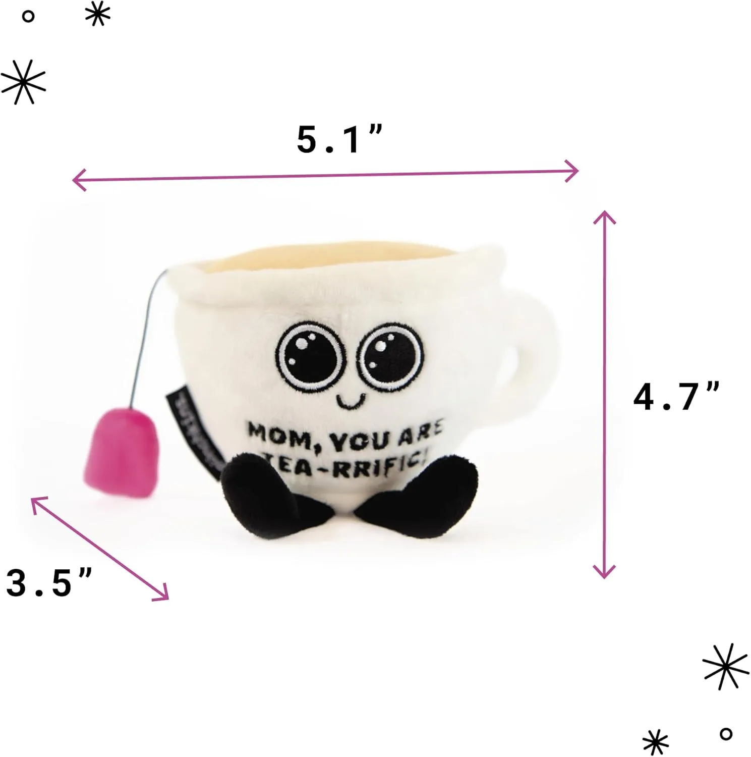 ventilation drastic vertically diffusion assess Plush, for Mom, Cute Food Plush Toy for Gifting Teacup Plushie - Mom, You are Tea-Rrific Punny Teacup 