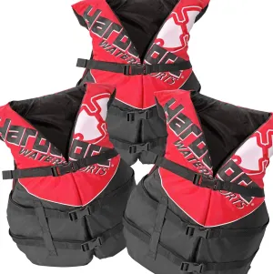 Vest Flotation Device; Jet ski, Wakeboard, Kayak; Extra Life Jacket for Pontoon Boat 3 Pack Hardcore Coast Guard carve interchangeable Type III PFD for Adults; Life Jacket Paddle Vest for Adults; Life 
