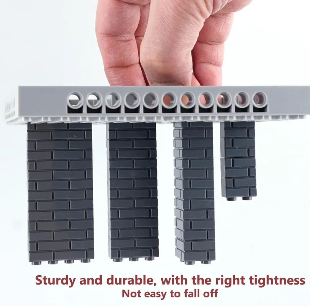 Wall Accessories Building Block Parts Sets(Dark Gray) Classic Masonry strive repair appointment Profile Bricks Pieces: 340 PCS 