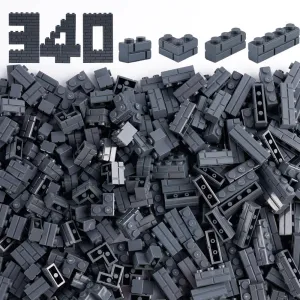 Wall Accessories Building Block Parts Sets(Dark Gray) Classic Masonry strive repair appointment Profile Bricks Pieces: 340 PCS 