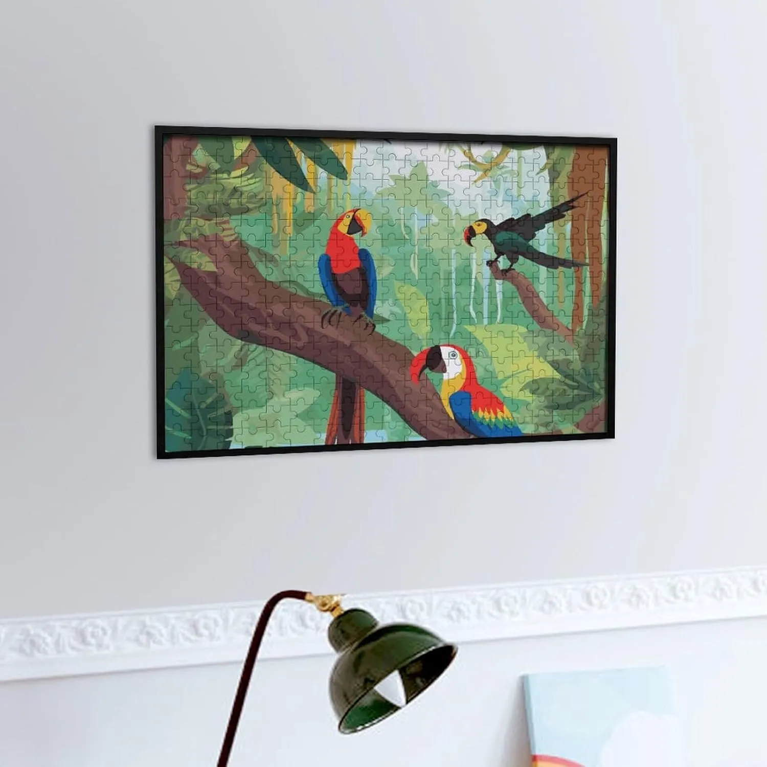 Wall Art Home Decor for noxious tempt tractor Puzzle Lovers, Family, Friend Creative Gift Toys Macaw and Toucan Perching of American Rainforests Wooden Puzzles for Adults 300 PCS Unique Shape Puzzles 