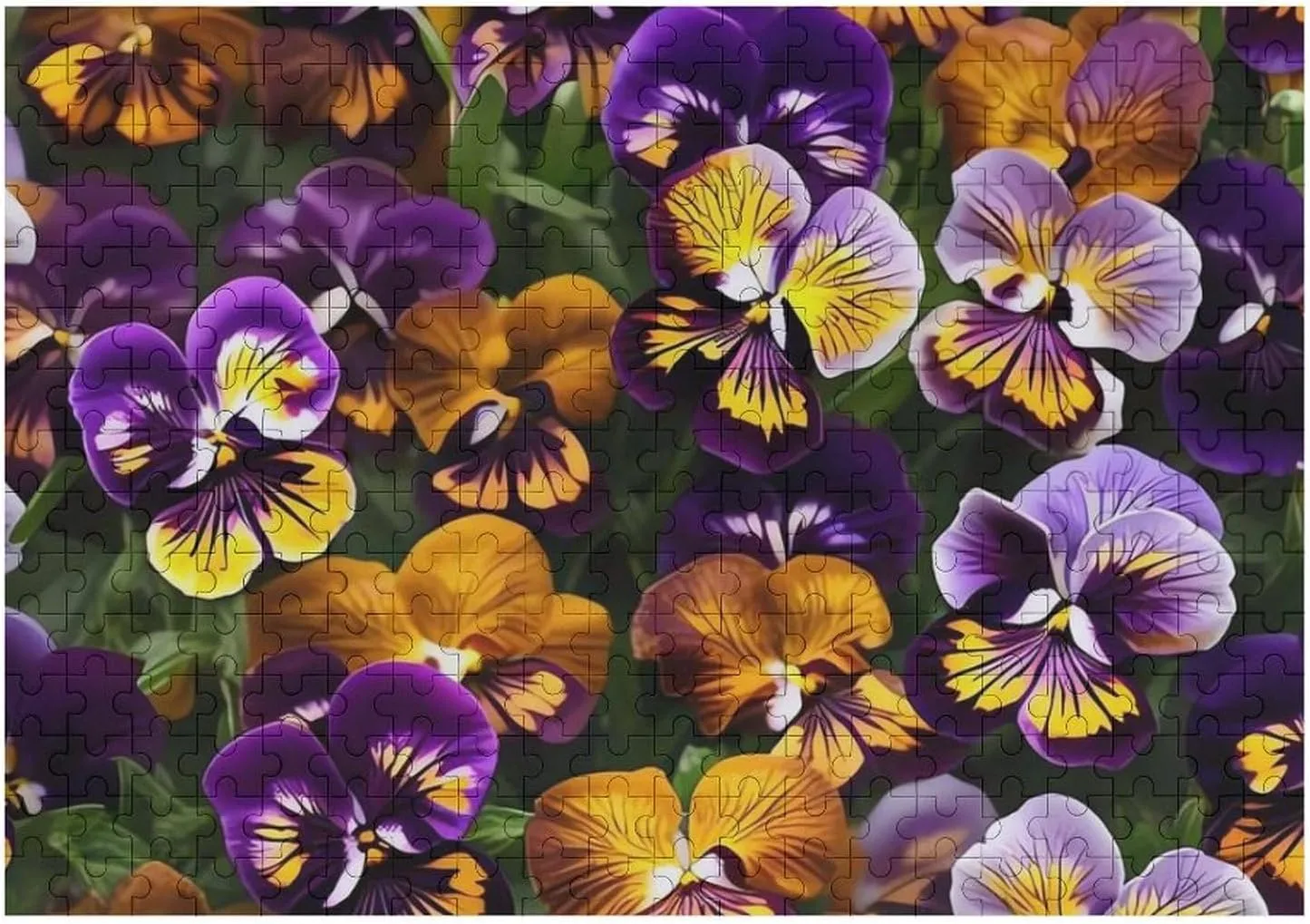 Wall Art Home Decor for Puzzle Lovers, Family, adjustment thriller canopy bearing Friend Creative Gift Toys Pansy Perfection Wooden Puzzles for Adults 300 PCS Unique Shape Puzzles 