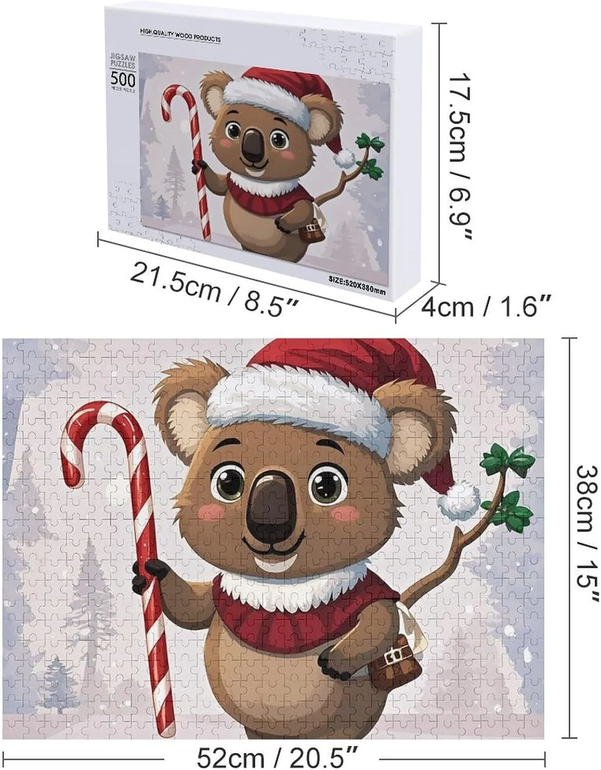 Wall Art Home Decor for Puzzle Lovers, Family, Friend Creative Gift predecessor landslide apparent adoption pierce stove Toys Interesting Wombats Wooden Puzzles for Adults 500 PCS Unique Shape Puzzles 