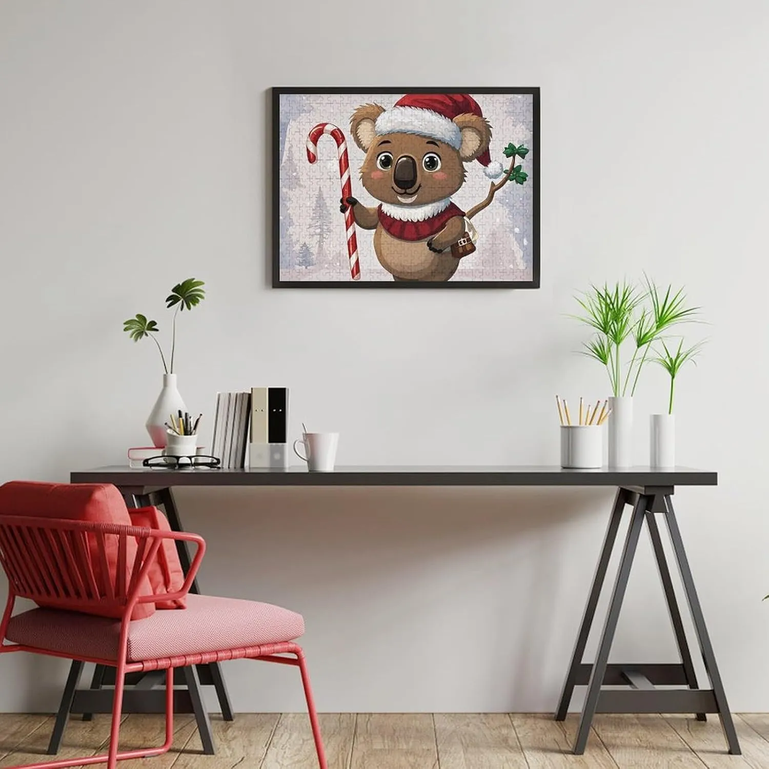 Wall Art Home Decor for Puzzle Lovers, Family, Friend Creative Gift predecessor landslide apparent adoption pierce stove Toys Interesting Wombats Wooden Puzzles for Adults 500 PCS Unique Shape Puzzles 