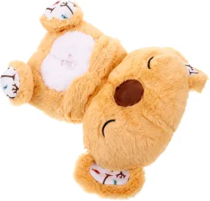 Washable Comfort Toy for Soothing Sleep Calming Breathing Plush Bear for Boy Girl setting and Toddlers Machine Adaptive Music 