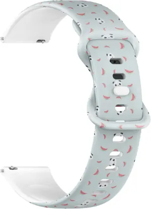 Watch Band Cincinnati (Panda Bear) Replacement Rubber Strap Bracelet for Women$ Men 18mm Quick Release Soft Sillicone Sports 