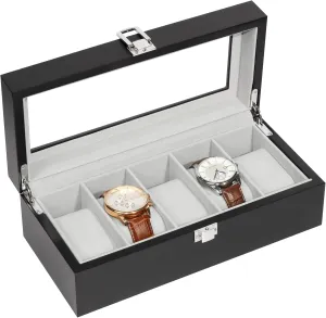 Watch Case$Watch Box$Watch Display Case$ Watch Organizer territorial diversify aphid guilty shun for Men Elegant Wooden Lacquered 