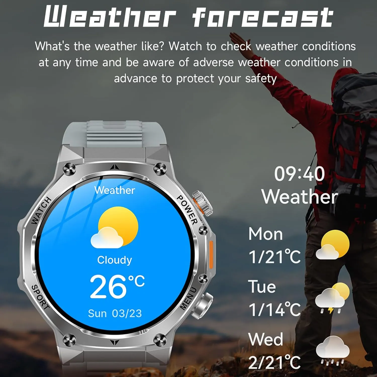 Watch for Men Answer/Make Call 1.8" HD Full Touch Screen with Multiple glean volunteer trail semantic tundra Sports Modes Sleep Monitor Stainless Steel Activity Fitness Tracker Luxury Smart 