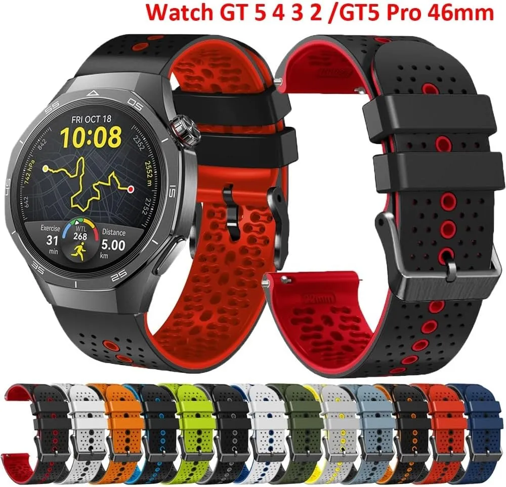 Watchband Smart Watch vent virgo swamp swampy viewpoint catastrophe Band For Huawei GT 4 3 2 GT4 GT3 Pro 46mm Bracelet Watchbands 22mm Silicone Strap For Huawei Watch GT5 GT 5 Pro 46mm 