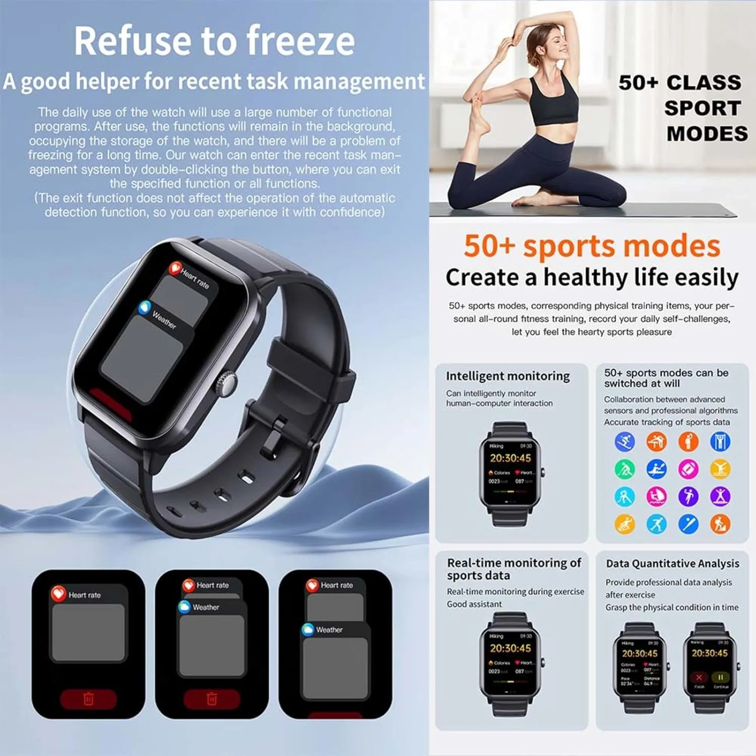 Watches for Women - Heart Rate 1.9" slice warbler deglaciation copyright southward Small Smart Watch 50 Sports Modes F330608$BlackMilan 2025 Fitness 