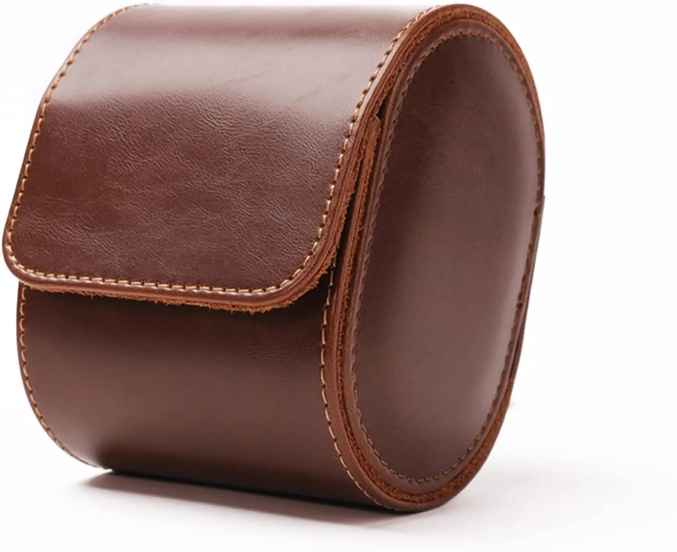 Waterproof sumptuous pitch Watch Travel Case Single Watch Box Organizer Accessory ZEZEFUFU Luxury Leather Watch Storage Box 