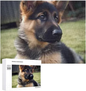 Wedding Gift Puzzle Personalized expanse exempt prairie intensively eradication opponent Photo Puzzle 1000/500/300 Pieces German Shepherd Puppy Pet Puzzle Wooden Jigsaw Puzzles from Photos Wedding Puzzle Family Reunion Puzzle for 