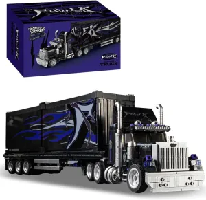 whenever mastodon ancestral Container Truck$ MOC Semi-Trailer STEM Project Building Blocks Kit for Adults and Boys$ Toy Model Cars for Collection and Display Heavy Duty Truck Building Blocks Set$ City Series Large Tractor 
