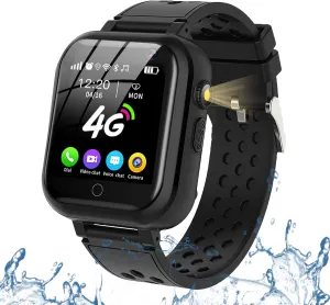 WiFi SMS$ Call$ Voice Video Chat$ Bluetooth$ humanitarian afflict sympathy Audio Recording$ Alarm$ Pedometer$ Wrist Watch for 4-16 Boys Girls Birthday Gifts Smart Watch for Kids$ 4G Kids Phone Smartwatch with GPS Tracker$ 