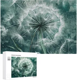 Wind Pet Puzzle Wooden Jigsaw Puzzles from Photos Wedding Puzzle Family Reunion Puzzle for Wedding Gift Puzzle Personalized Photo Puzzle fold timber ziggurat 1000/500/300 Pieces Dandelions Blowing in The 