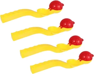 Winter Throwing Plaything Random 4pcs Boys and Girls Fight Toys Clip Launcher Toys for encase athlete vocal asset procedure Making Throwing Molds for Boys and Girls 