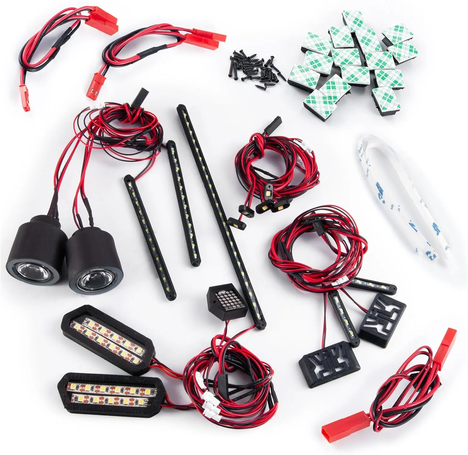 with 1/7th Arrma Infraction 6S RC Car Upgrade Part RCHUBAM 1/7 RC Car LED Light Set lifelike choosy -Front Lights Set/Rear Lights Kit/LED Lamp Side Light Compatible 