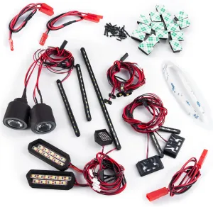 with 1/7th Arrma Infraction 6S RC Car Upgrade Part RCHUBAM 1/7 RC Car LED Light Set lifelike choosy -Front Lights Set/Rear Lights Kit/LED Lamp Side Light Compatible 