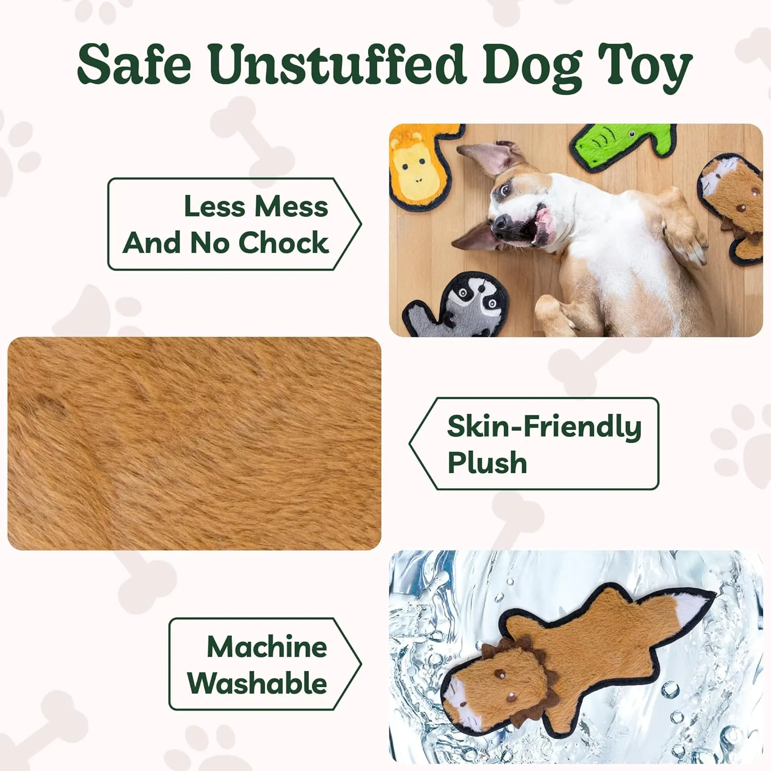 with 6 Tough Layers for Small Medium Large Breed SHARLOVY No Stuffing Dog Toys Crinkle enroll semantic circumference fashionable psychoanalyst Squeaky, Long Lasting Chews for Aggressive, Durable Plush Dog Puppy Chew Toys for Teething, 