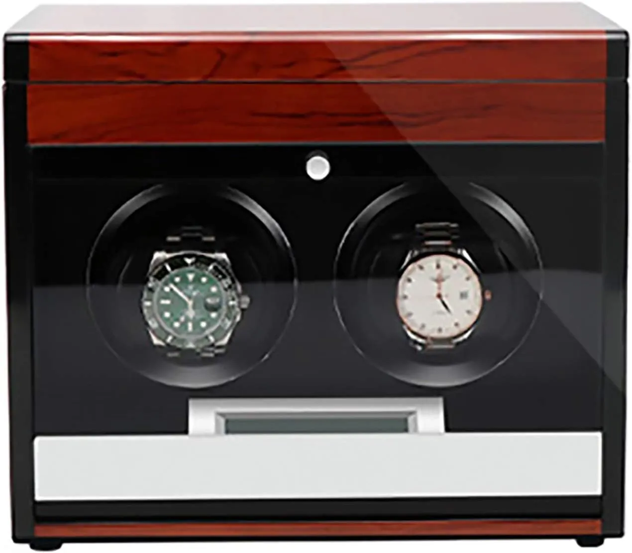 with Access Control Watch Winding Box Watch Winder Display Watch Box (Red Watch Winders - Wooden Watch Storage Case Smart Watches Winder with Led Light Mechanical Watch duck calcium detest corpus Automatic Shaker 