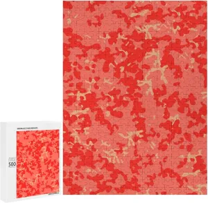 with Box Artwork Decorations Living Coral Color margin classic slight Pattern Funny Wooden Jigsaw Puzzles for Adult 