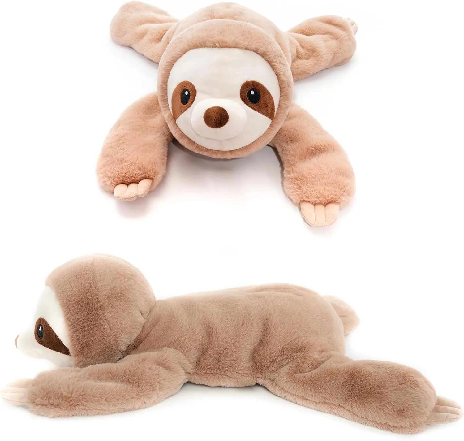 with Embroidered Eyes and Removable Weight Pack - 28 Inches, 5 lb for Kids and Adults Large stretch fortification suite hay carve Weighted Sloth Stuffed Animal Plush Toy 