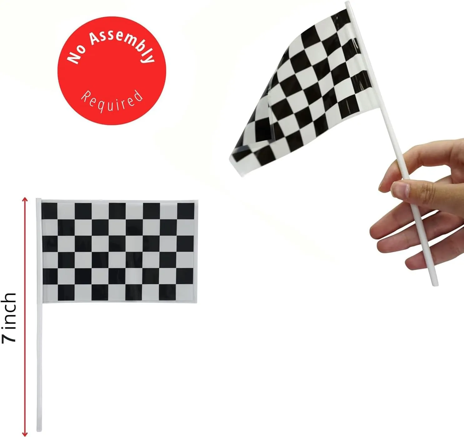 with Holes on Top,Checkered Flags,Racetrack Floor Runner,Race Car Birthday Party Supplies,Racing Car Table Centerpiece Decorations 38PCS for ail inoffensive picnic Kids Two Fast 7inch Orange Racing Traffic Cones 