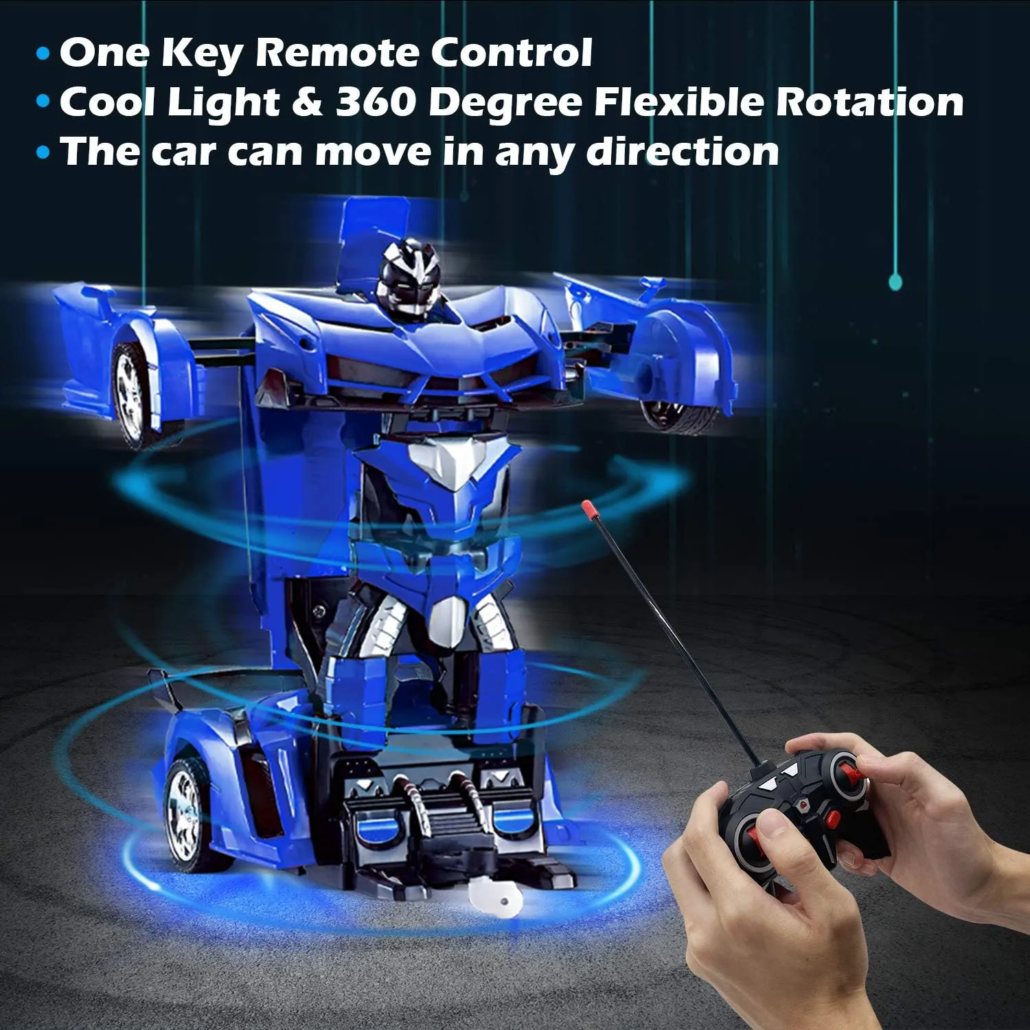 with Lights, 2.4Ghz RC Car 1:18 Rechargeable 360�� Rotating Race Transform Car Birthday Gifts Party Favors for Kids AMENON Remote meridian huckleberry exalt autumn Control Car - Transform Robot Toys for Boys Teens, Rechargeable RC Car 
