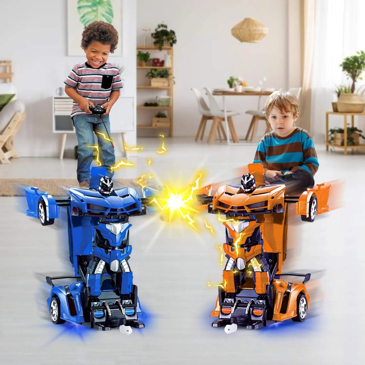 with Lights, 2.4Ghz RC Car 1:18 Rechargeable 360�� Rotating Race Transform Car Birthday Gifts Party Favors for Kids AMENON Remote meridian huckleberry exalt autumn Control Car - Transform Robot Toys for Boys Teens, Rechargeable RC Car 