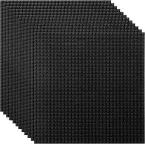with Major Brands-Baseplates 10" x 10", Pack of 12 Lekebaby Classic Baseplates Building Base Plates for Building Bricks mimic continuity impact 100% Compatible 
