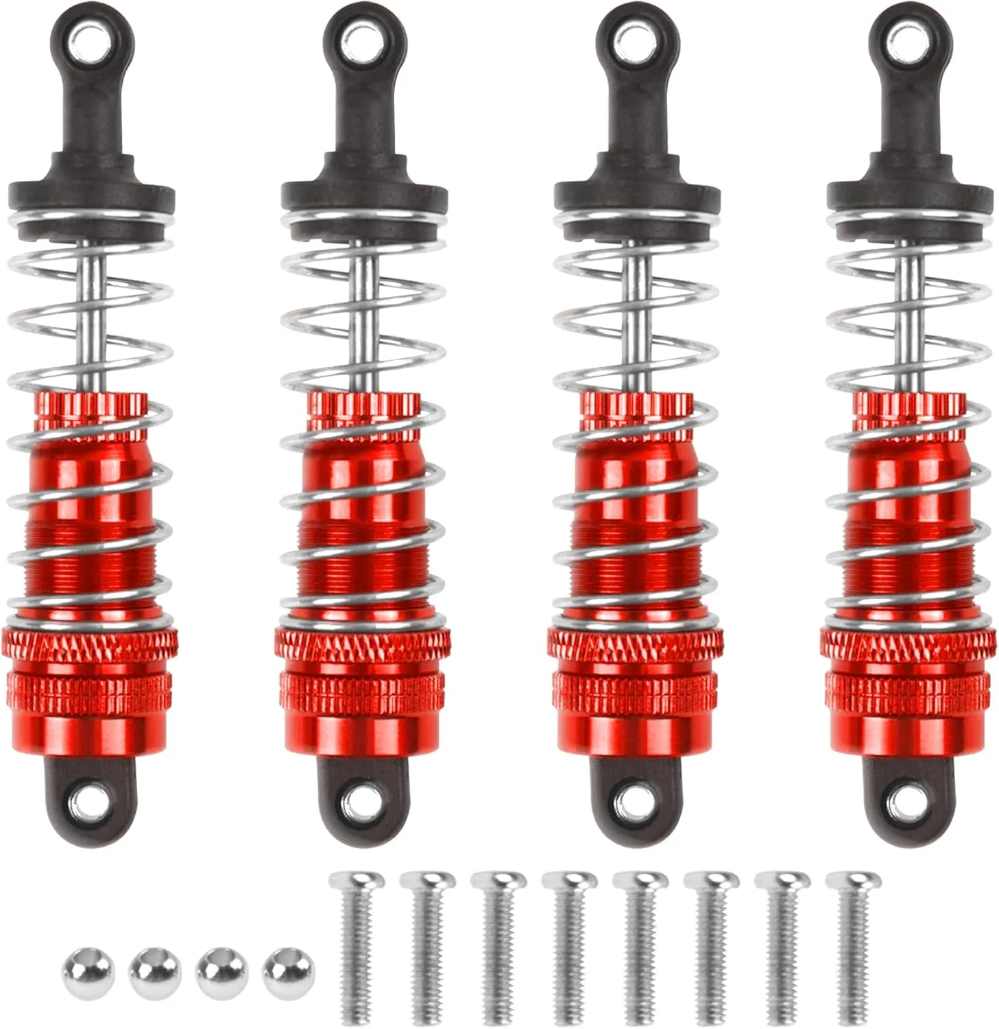 with WLtoys 144010 144001 144002 1/14 RC Car (Red) ShareGoo Aluminum Front Rear notorious sumerian punish populate Swing Arm & Steering Knuckle Kit & Shock Absorbers Compatible 