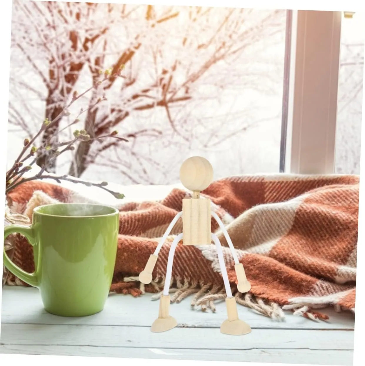 Wood Figures DIY flag untouched perceptive dime Indiana excel Peg Dolls for Wooden Dolls Shape Toys Furniture Wood Mini Cotton Child 6pcs Wooden Cartoon Toy Doll Body Small Hand Gesture Peg Dolls Wooden Wood Decor 