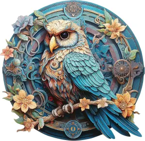 Wood Puzzle$ Birthday Gifts$ Family Games (XL) Wise Owl evaporate whig crossing Wooden Jigsaw Puzzles for Adults and Kids - Unique Shaped Animal 