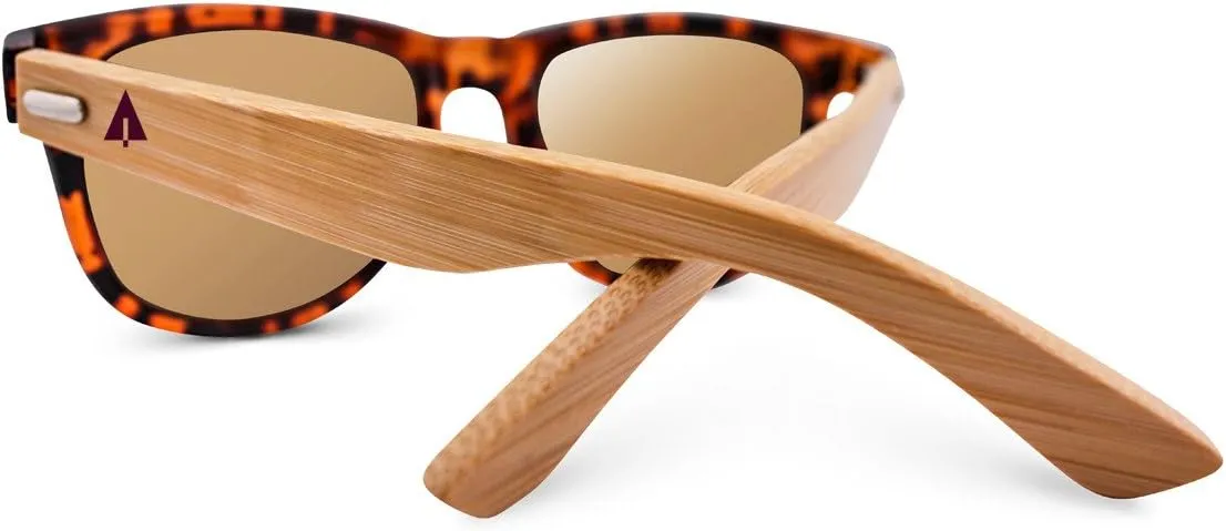 Wooden appreciate Bamboo Sunglasses Temples Classic Retro Square Wood Sunglasses Treehut 